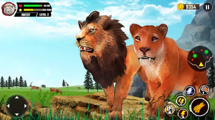 Lion Simulator Animal Games 3d android App screenshot 2