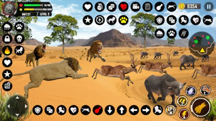 Lion Simulator Animal Games 3d android App screenshot 4